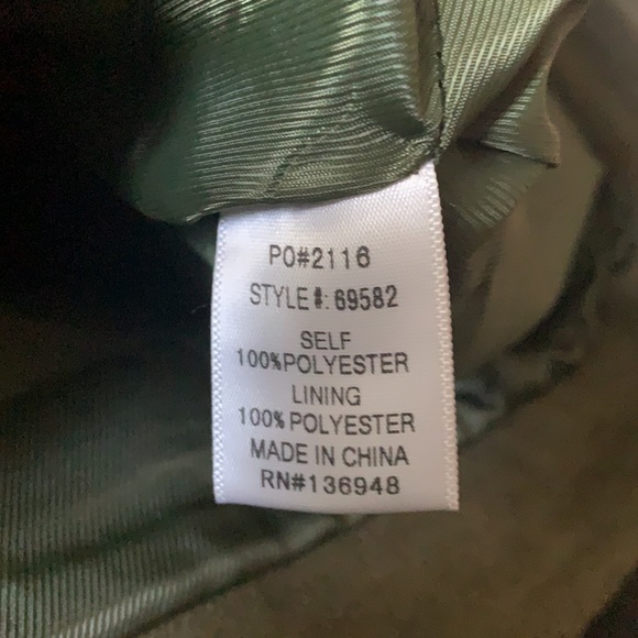 Six.crisp.days Olive green Suede mini Skirt pockets - Picture 5 of 5